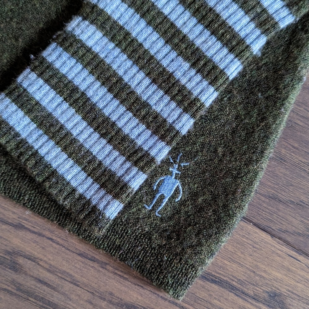 Smartwool Green/Blue 100% Merino Wool Sweater Size Small - Picture 3 of 6